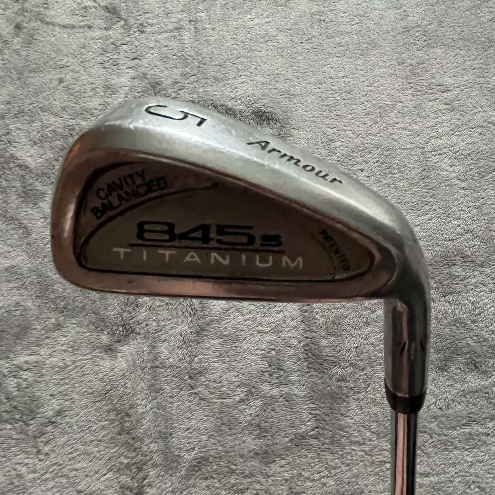 Tommy Armour 845s Titanium 5 Iron Cavity Balanced Tour Step 3 Steel Shaft